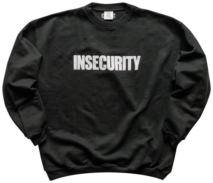 Vetements Insecurity Sweatshirt Black