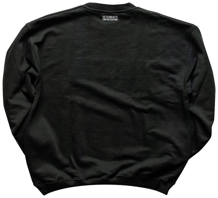 Vetements Insecurity Sweatshirt Black