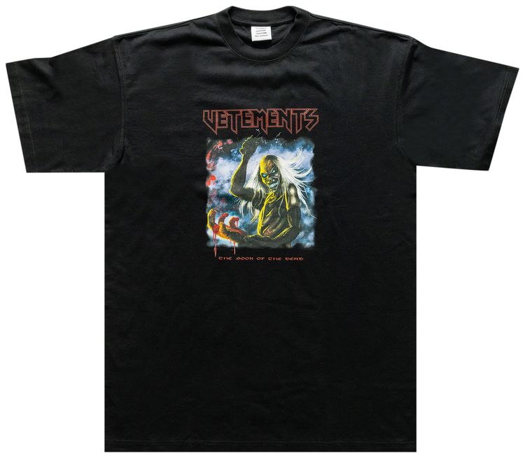Vetements Bloody Logo Heavy Metal T Shirt Black