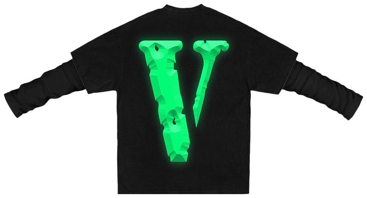 Vlone x NBA YoungBoy Cross Roads Long Sleeve Tee Black