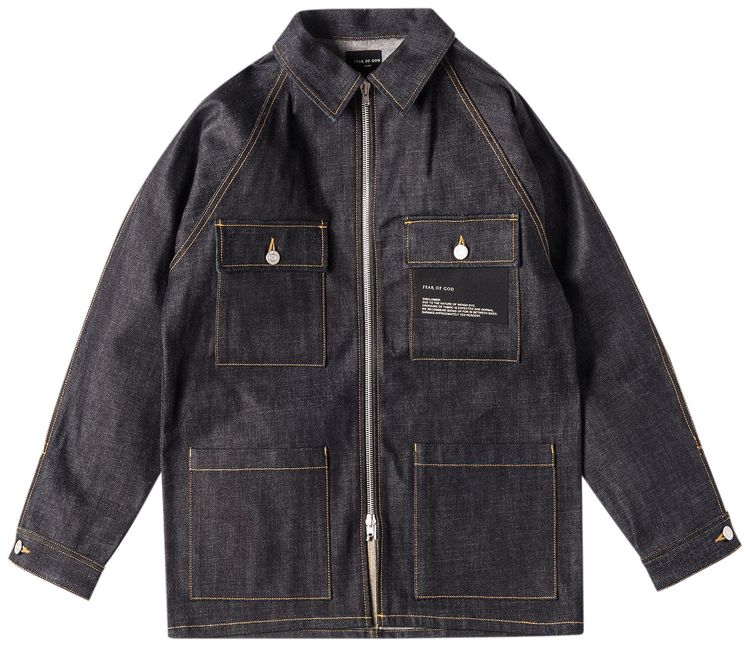 Fear of God Raw Selvedge Denim Jacket Indigo