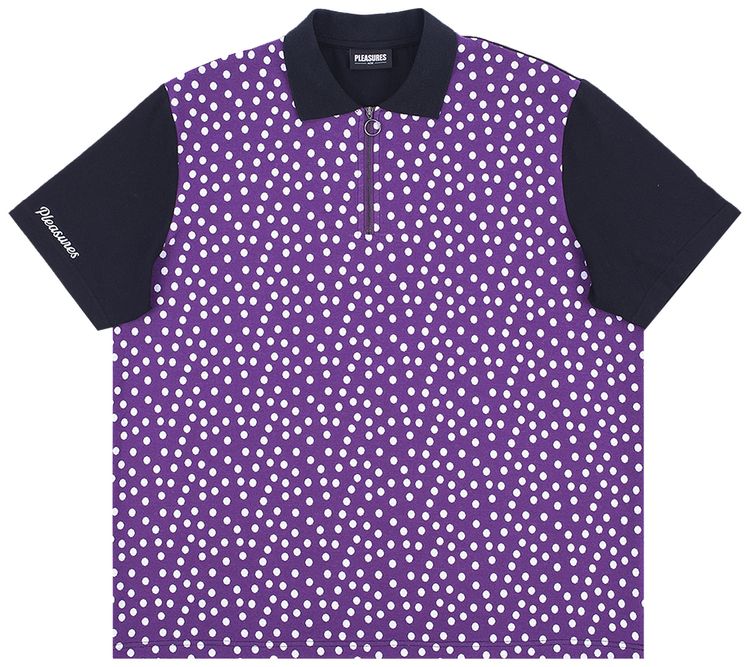 Pleasures Grenade Polo Shirt PurpleBlack