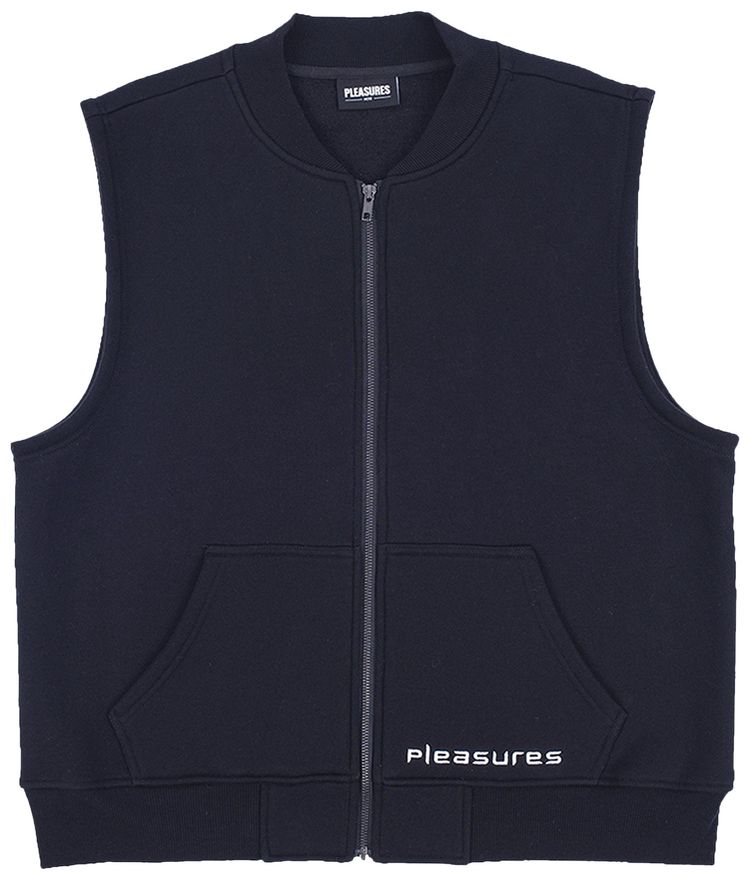 Pleasures Power Fleece Vest Black