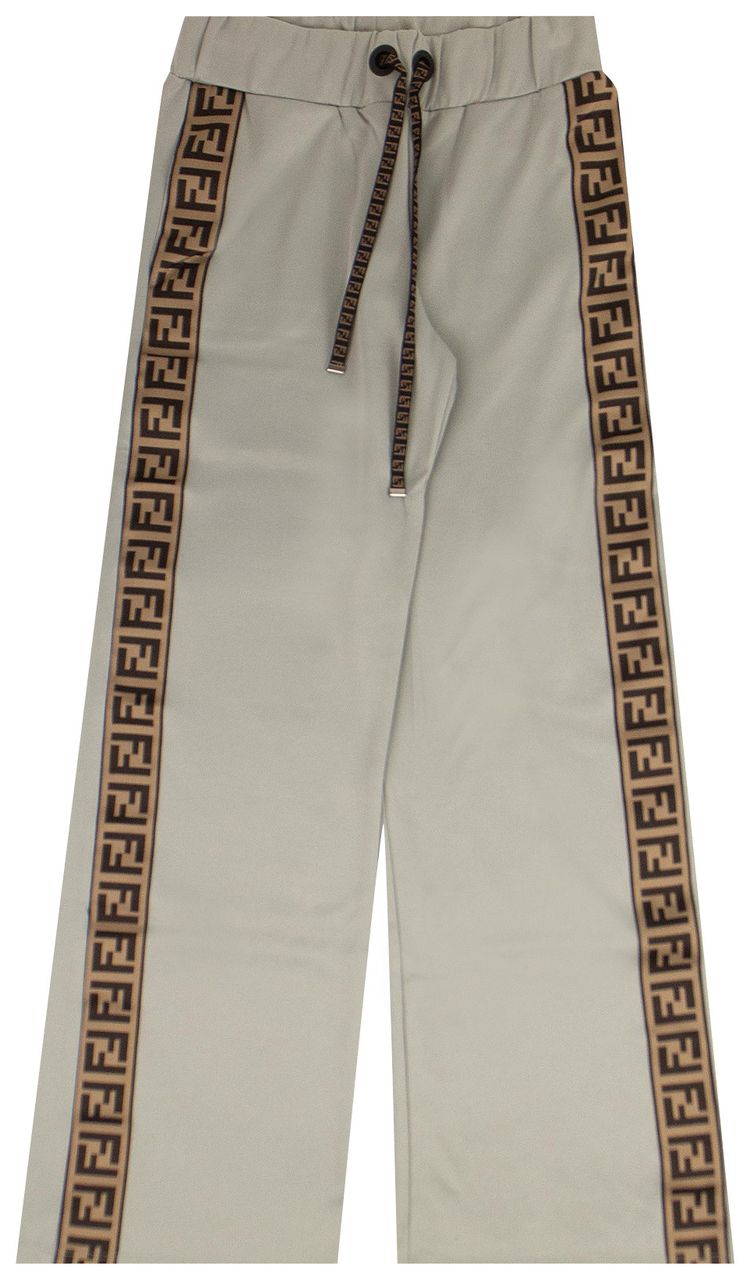 Fendi Wide Leg Jogger Pants Grey