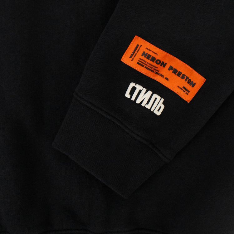 Heron Preston CTNMB Label Crewneck Sweatshirt Black