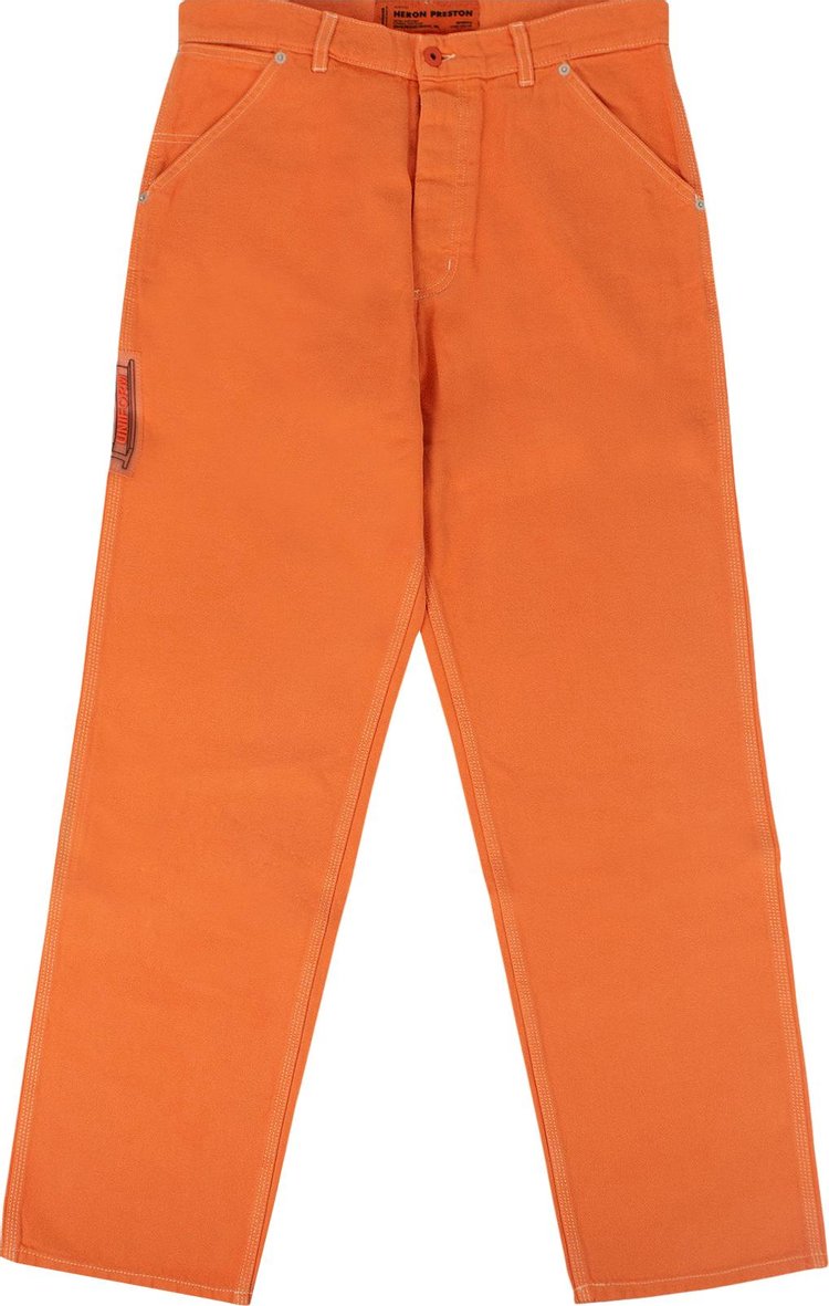 Heron Preston Uniform Worker Pants 'Orange'