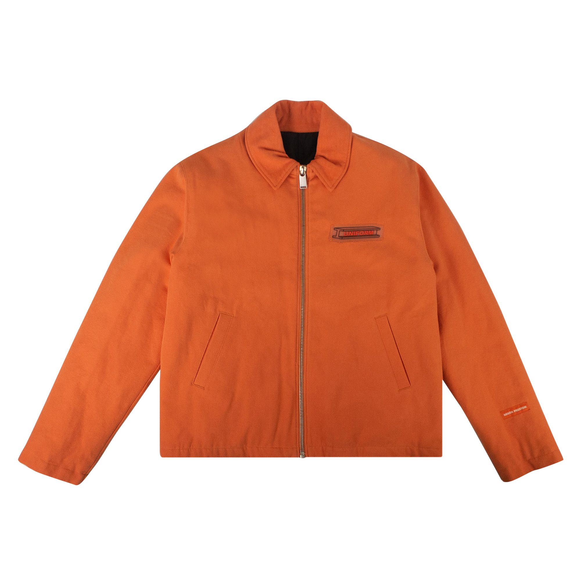 Buy Heron Preston Denim Uniform Zip Jacket 'Orange