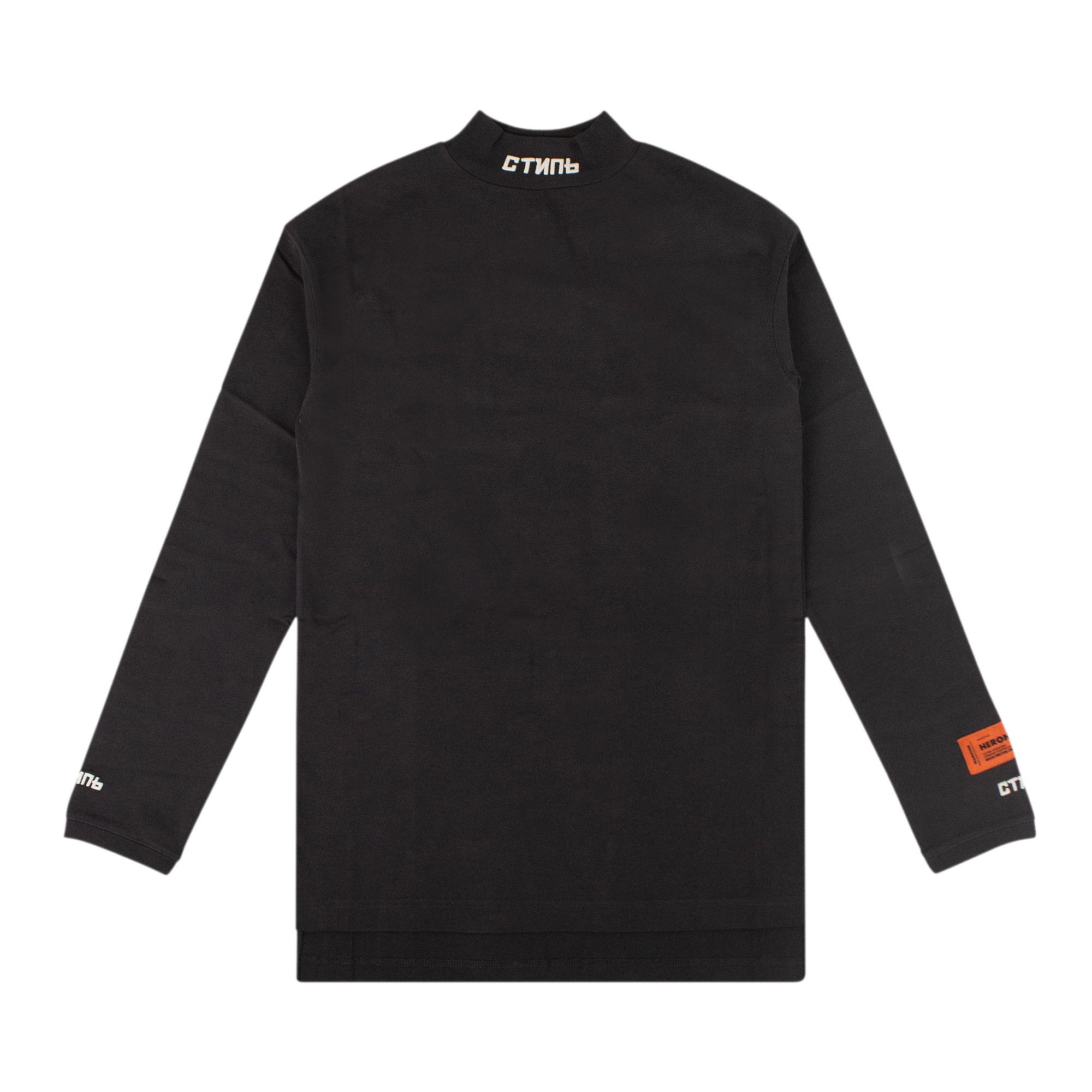 HERON PRESTON ヘロンプレストン　モックネックCTNmb Buy Heron Preston CTNMB Mock Neck Long-Sleeve T-Shirt 'Grey