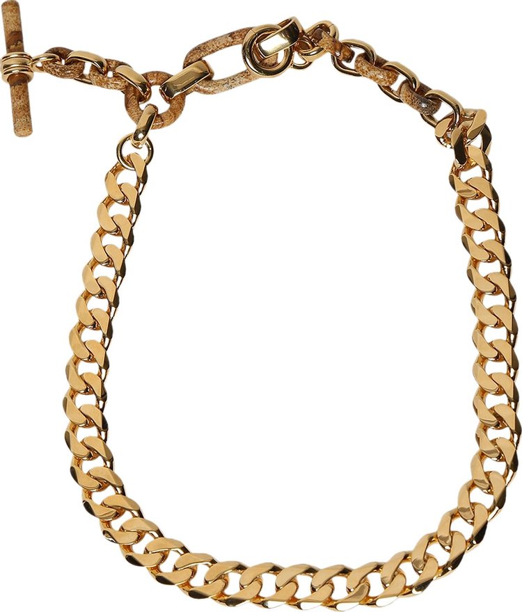 Bottega Veneta Groumette Chain Necklace 'Gold'