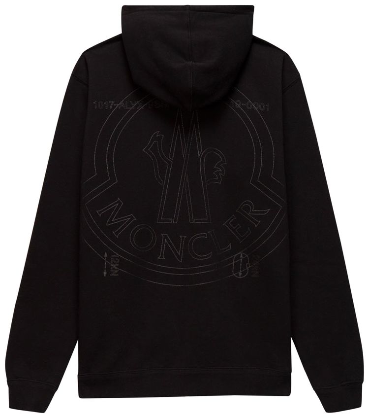 Moncler Genius Zip Up Hoodie Black