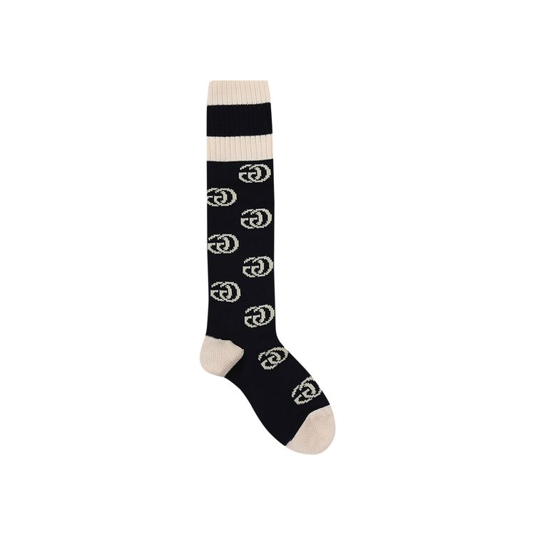 Gucci Double G Pattern Socks Navy
