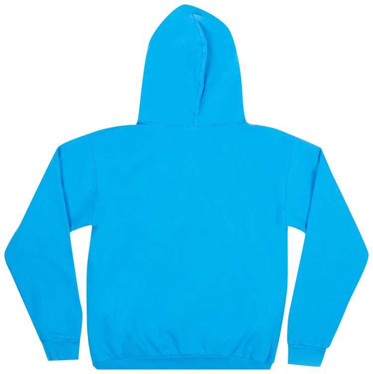 Sporty  Rich Fun Logo Hoodie OceanBlueWhite