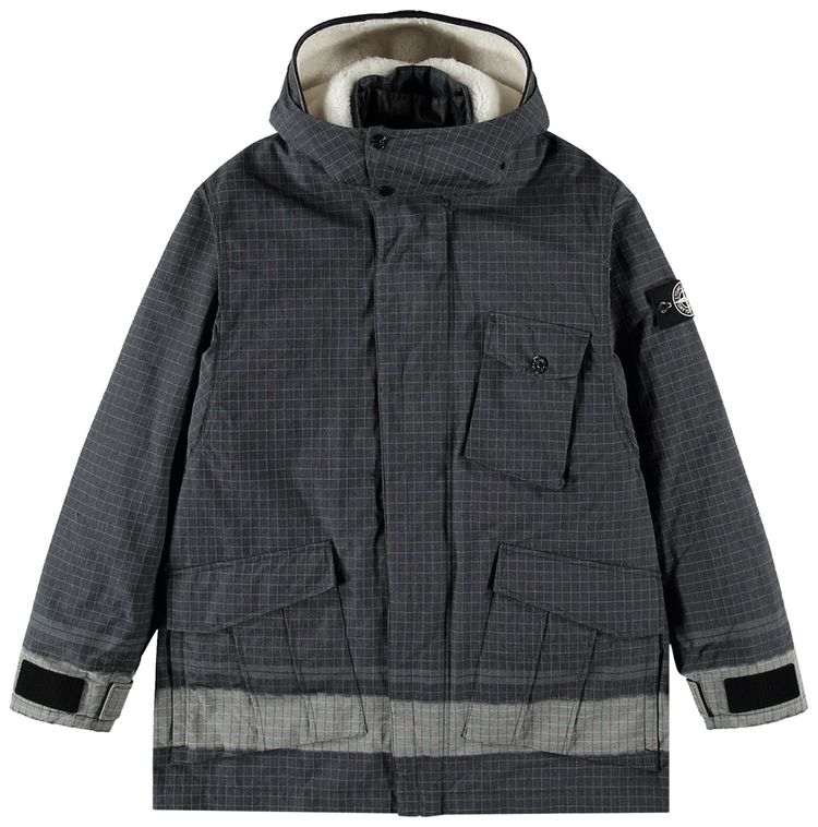 Stone Island Reflective Ripstop Jacket Grey