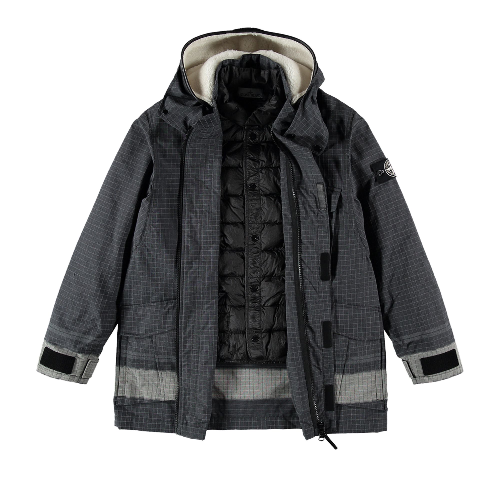 1994年　stone island sample 希少 S/S 1995 Stone Island Multi-Pocket Parachute Jacket