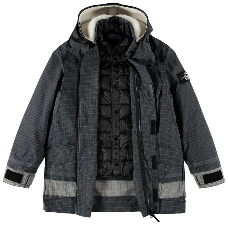 Stone Island Reflective Ripstop Jacket Grey