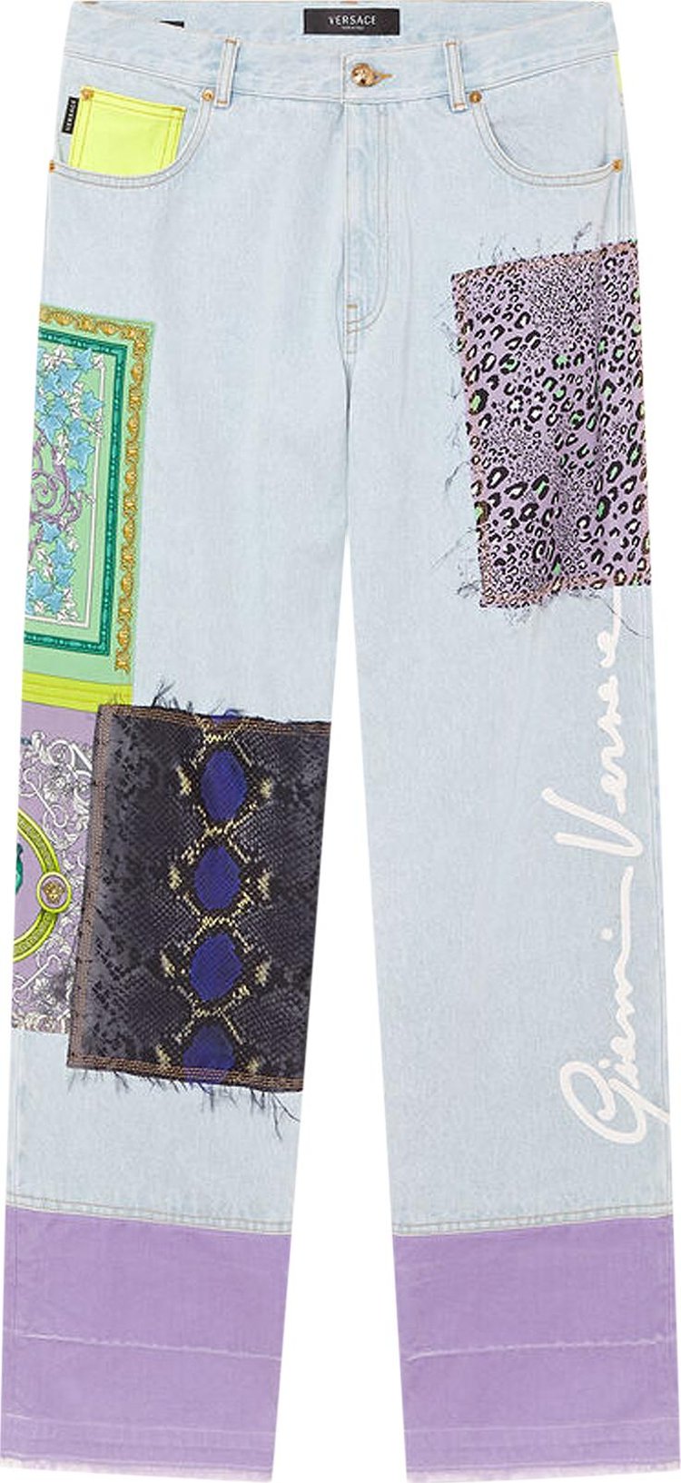 Versace Patchwork Jeans 'Multicolor'