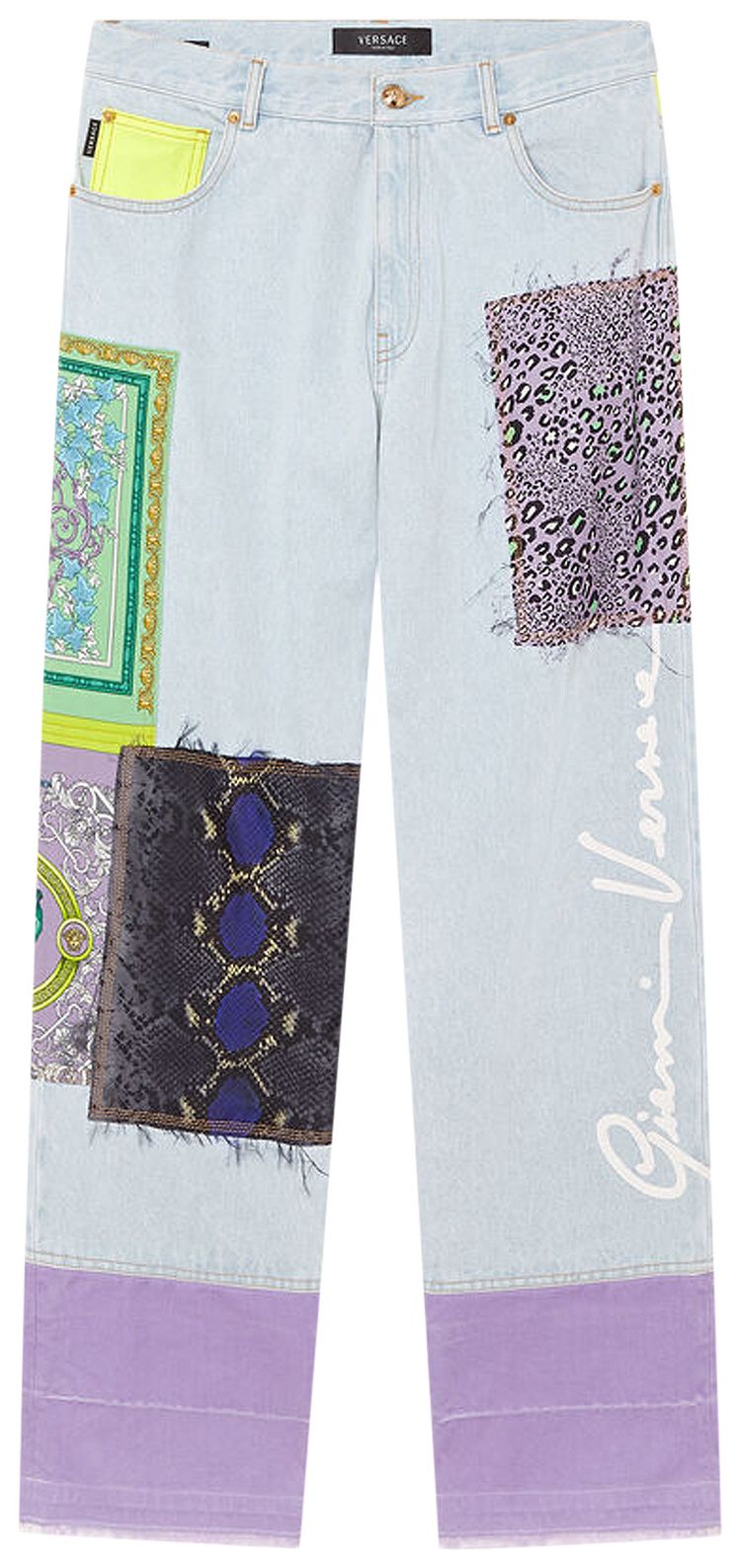 Versace Patchwork Jeans Multicolor