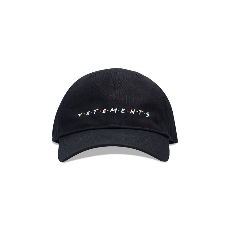 Vetements Friendly Logo Cap Black