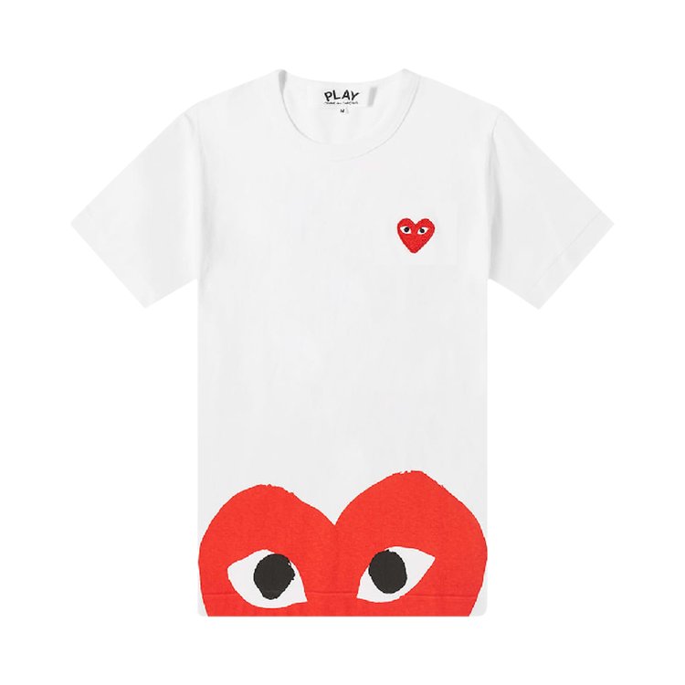 Comme des Garçons PLAY Heart Logo T-Shirt 'White'