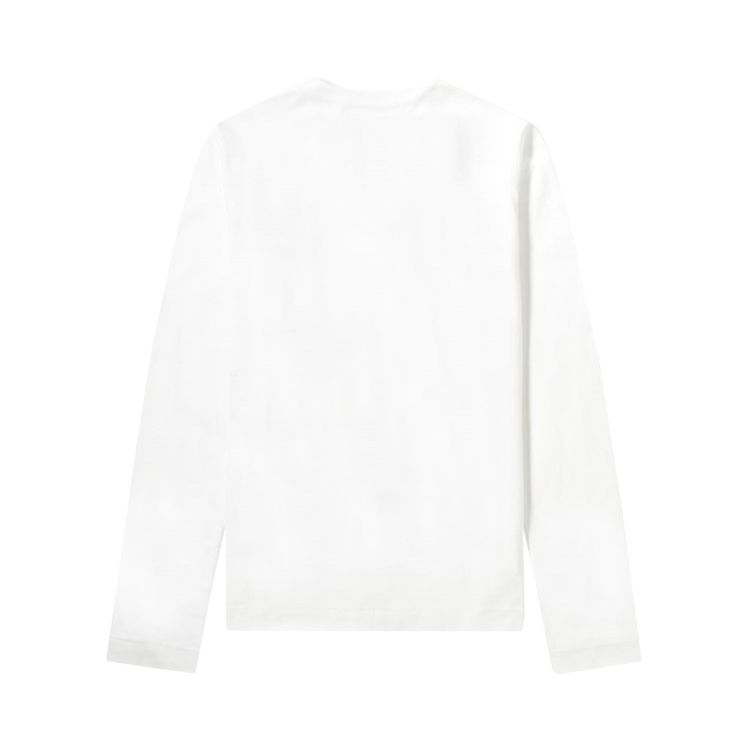 Comme des Garcons PLAY Double Heart Long Sleeve T Shirt White
