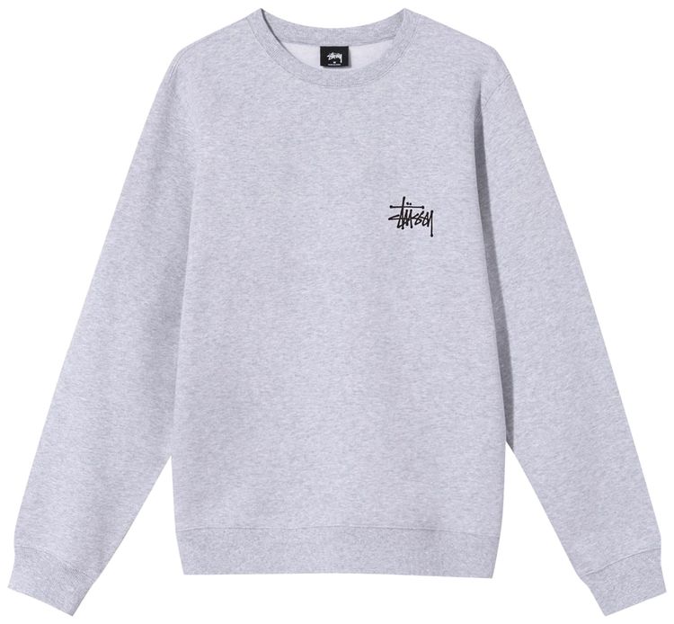 Stussy Basic Crew Ash Heather