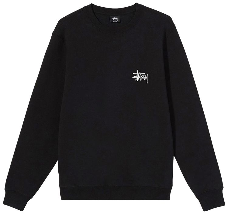 Stussy Basic Crew Black