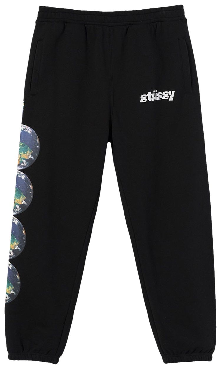 Stussy Catch The Wave Sweatpants Black