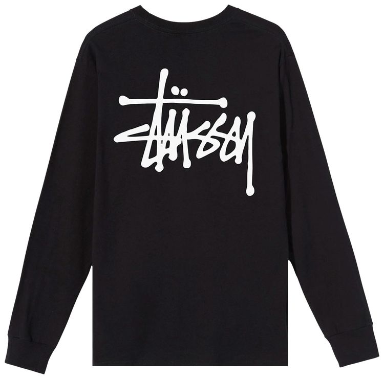 Stussy Basic Long Sleeve Tee Black