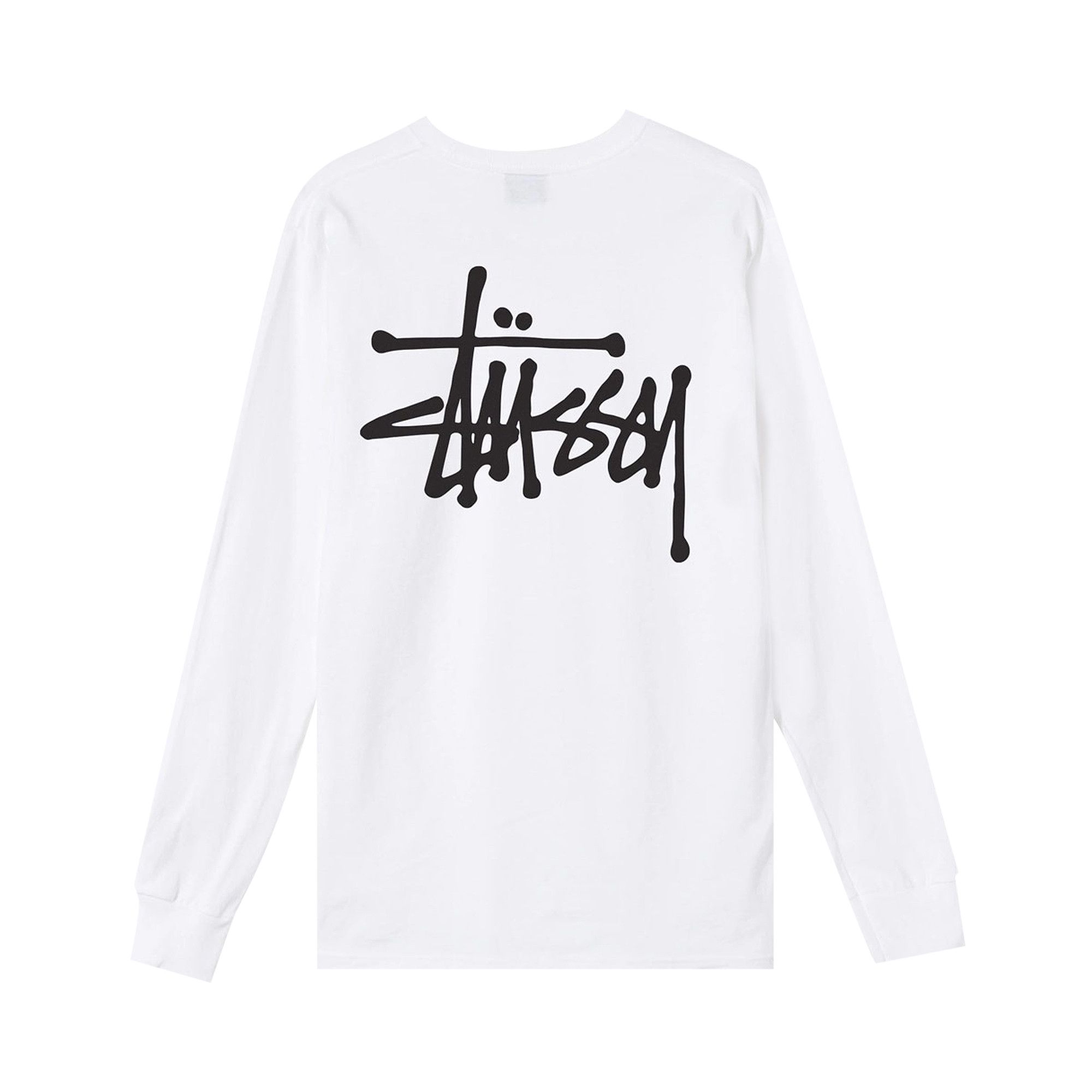 Buy Stussy Basic Long-Sleeve Tee 'White' - 1994615 WHIT | GOAT