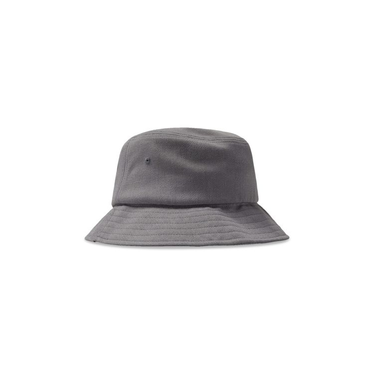 Stussy Big Logo Twill Bucket Hat Grey