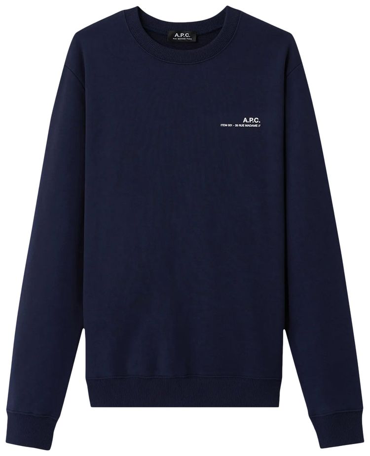 APC Item Sweatshirt Dark Navy Blue