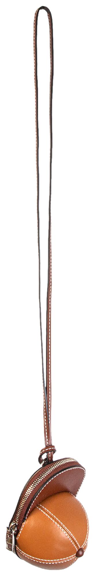 JW Anderson Nano Cap Bag Chocolate Pecan