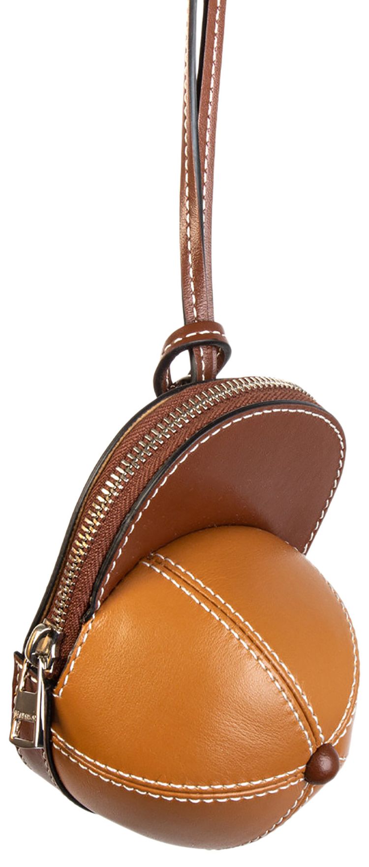 JW Anderson Nano Cap Bag Chocolate Pecan