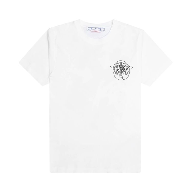 Off White Hand Arrow Over T Shirt WhiteBlack