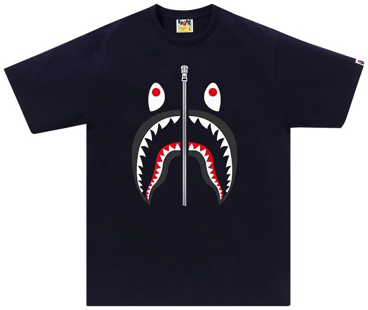 BAPE Shark Tee Navy