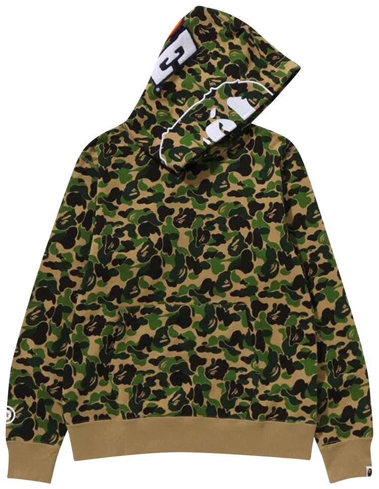 BAPE ABC Camo 2nd Ape Pullover Hoodie Green