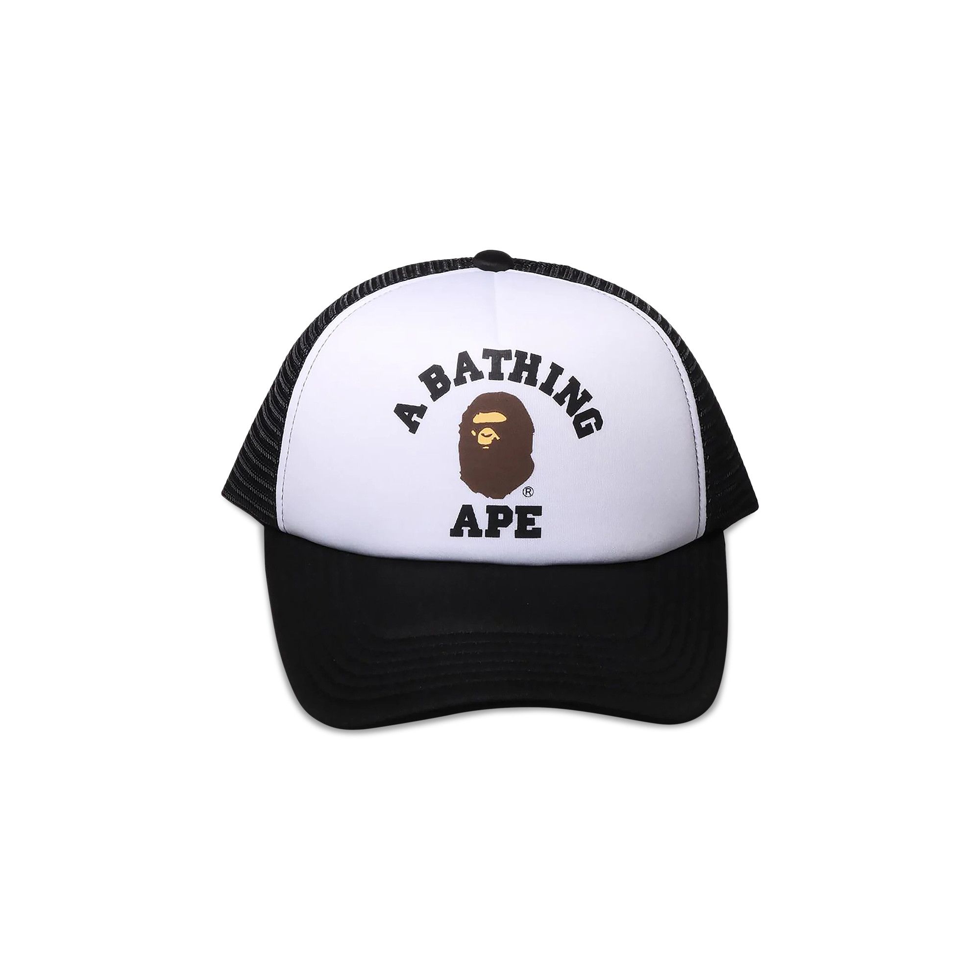 Buy BAPE College Mesh Cap 'Black' - 1K30 180 004 BLACK | GOAT