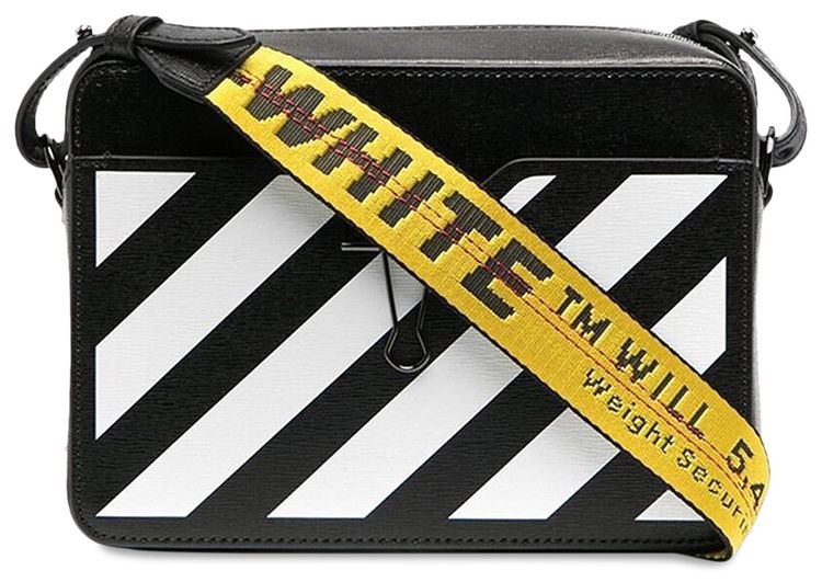 Off White Diag Camera Bag BlackWhite