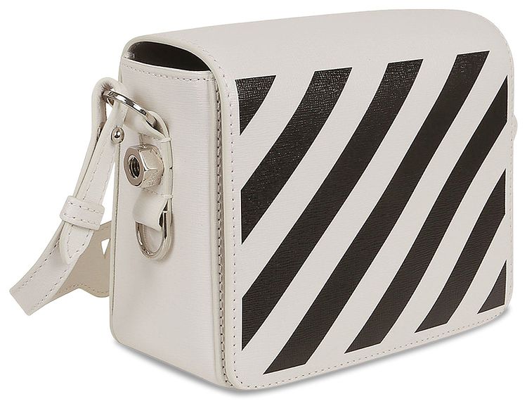 Off White Diag Flap Bag Off WhiteBlack