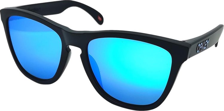 Oakley Frogskins Sunglasses Low Bridge Matte BlackPrizm Sapphire