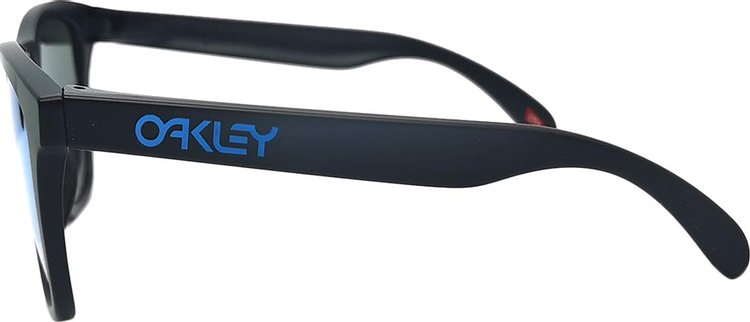 Oakley Frogskins Sunglasses Low Bridge Matte BlackPrizm Sapphire