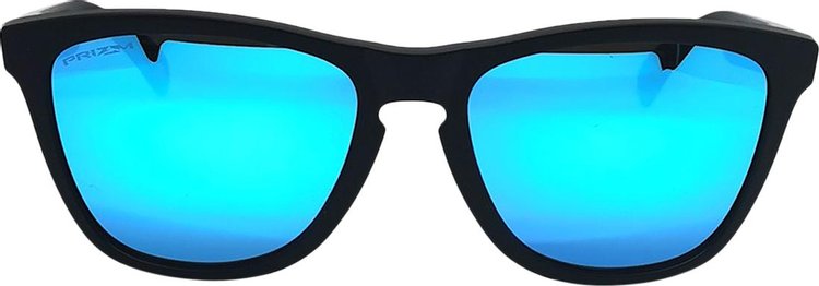Oakley Frogskins Sunglasses (Low Bridge) 'Matte Black/Prizm Sapphire'