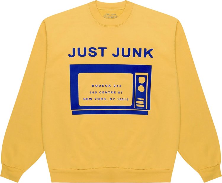 Cactus Plant Flea Market x Tremaine Emory Just Junk Sweatshirt 'Yellow'