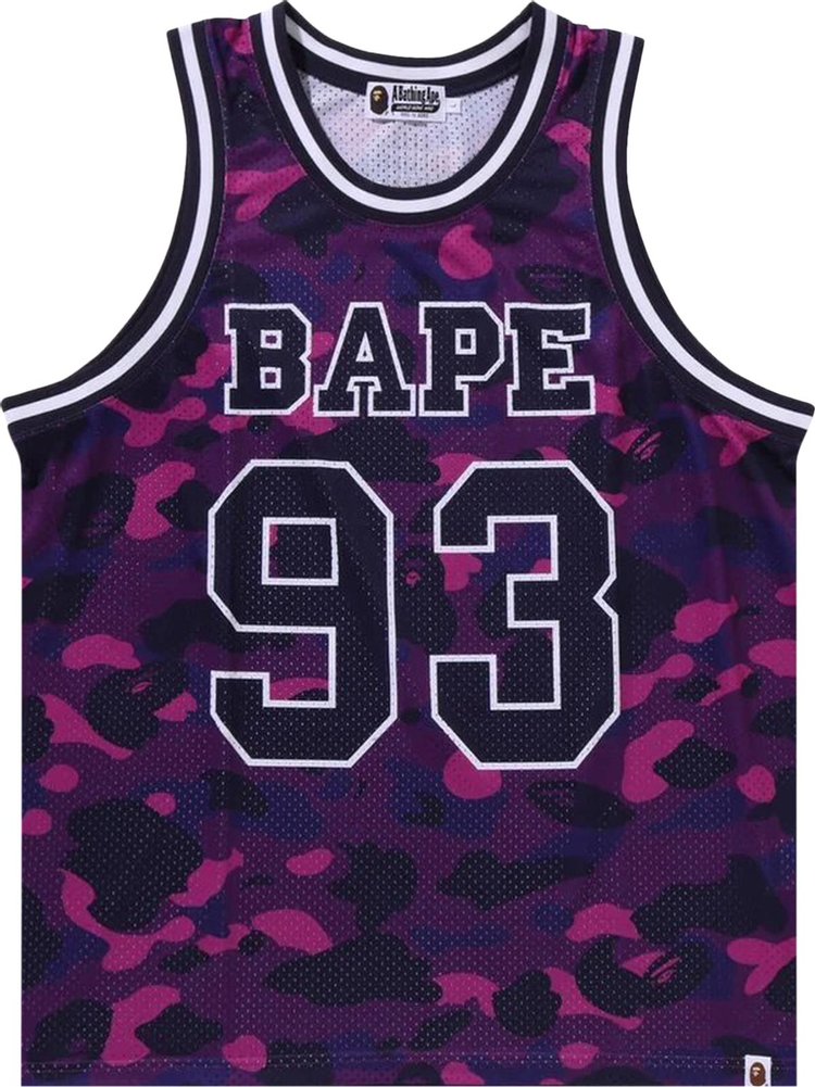 BAPE Color Camo Basketball Tank Top 'Purple'