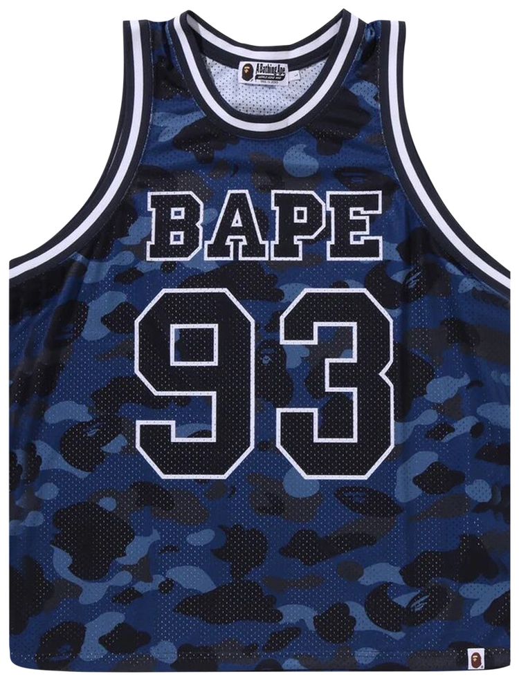 BAPE Color Camo Basketball Tank Top Navy