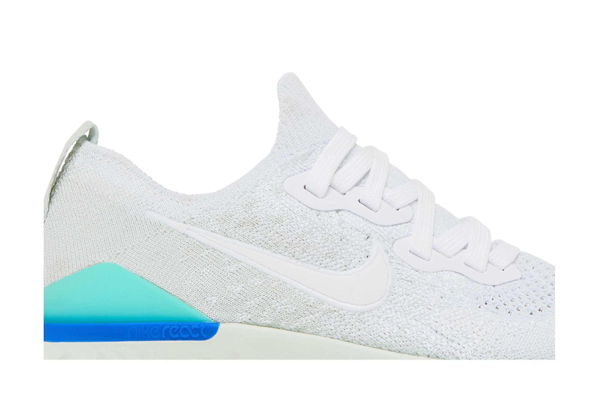 Nike epic react flyknit light silver best sale
