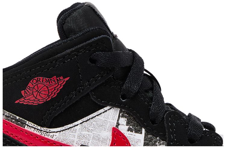Air Jordan 1 Mid SE TD Newspaper Air Times