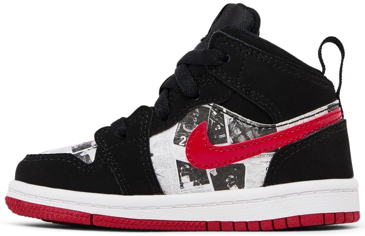 Air Jordan 1 Mid SE TD Newspaper Air Times