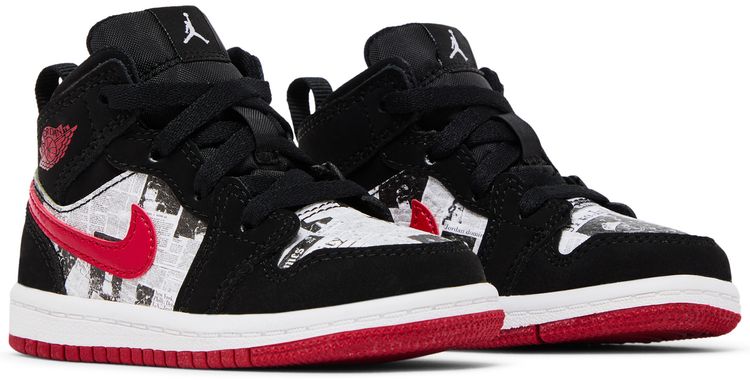 Air Jordan 1 Mid SE TD Newspaper Air Times