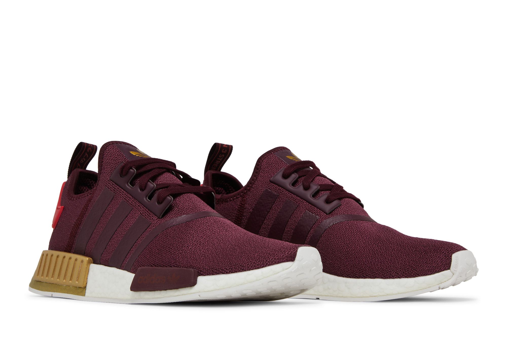 Maroon adidas nmd discount